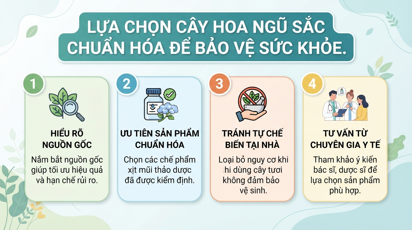 Cây hoa ngũ sắc có độc không? Công dụng và cách dùng hỗ trợ viêm xoang