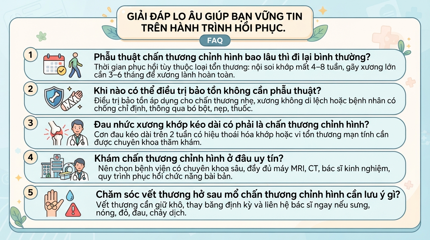 Chấn thương chỉnh hình là gì? Điều trị bệnh nào và khi nào cần khám?