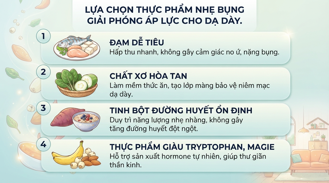 Buổi tối ăn gì để tiêu hóa tốt, ngủ sâu giấc và ngừa tăng cân hiệu quả?