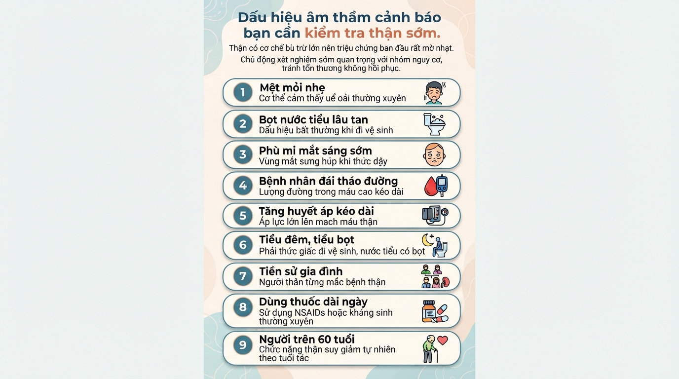 Xét nghiệm chức năng thận: Ý nghĩa chỉ số và khi nào cần làm