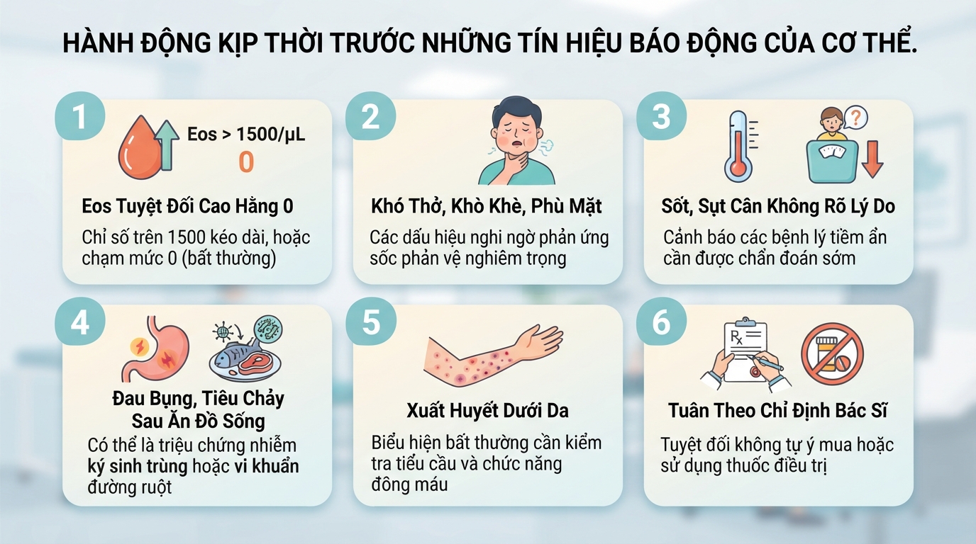 Chỉ số Eos trong xét nghiệm máu là gì? Ý nghĩa khi tăng hoặc giảm