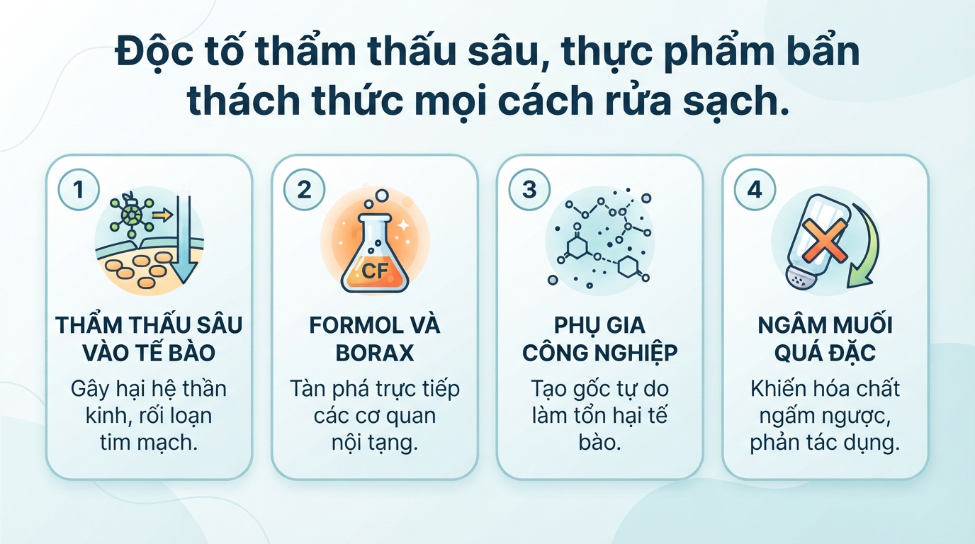 Thực phẩm bẩn là gì? Tác hại và cách nhận biết thực phẩm an toàn