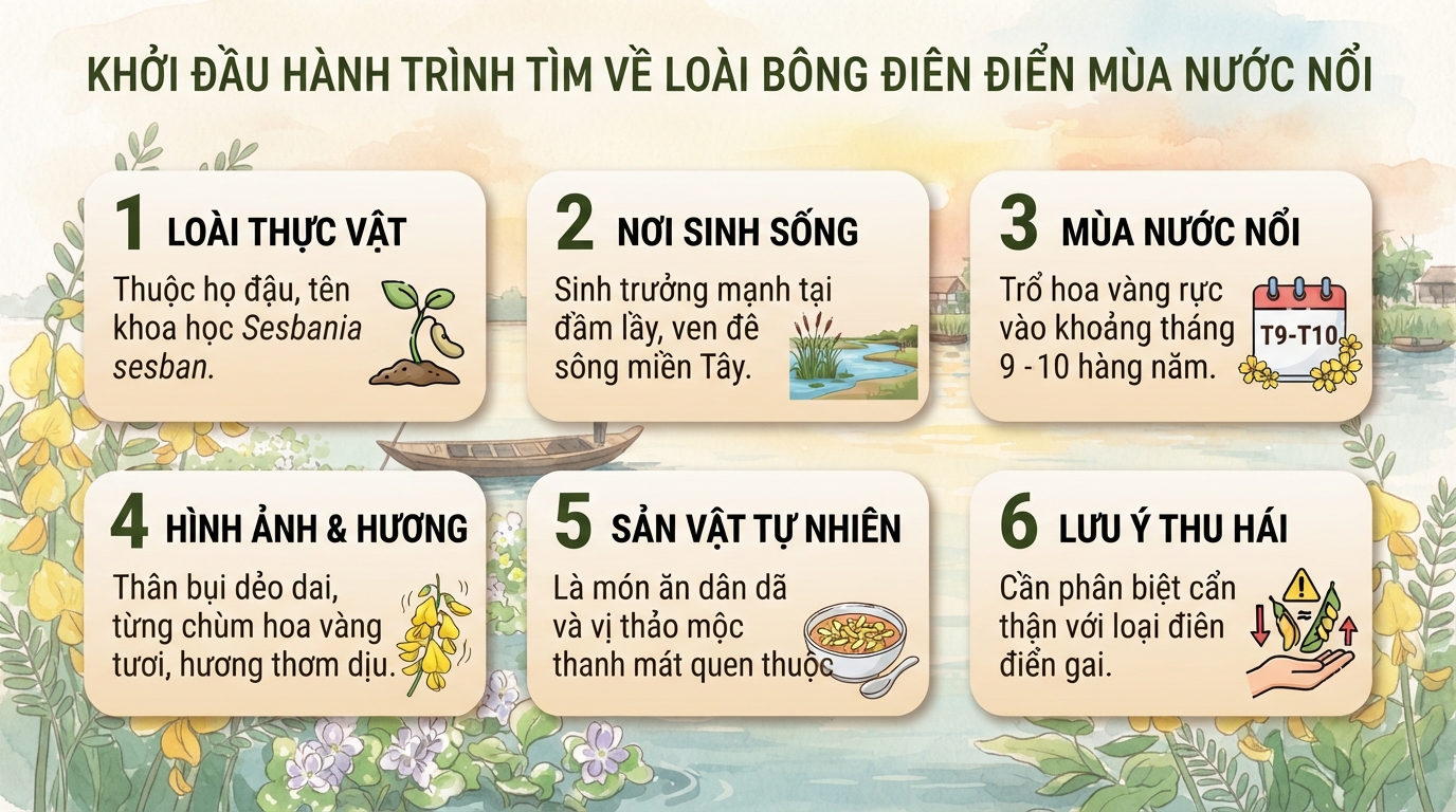 Bông điên điển có tác dụng gì? Dinh dưỡng, lợi ích và cách dùng