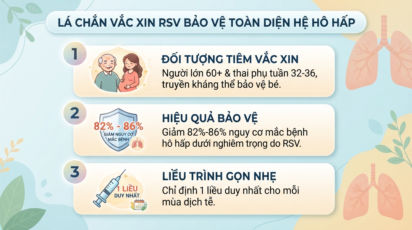 Vắc xin RSV là gì? Đối tượng nên tiêm và lịch tiêm phòng