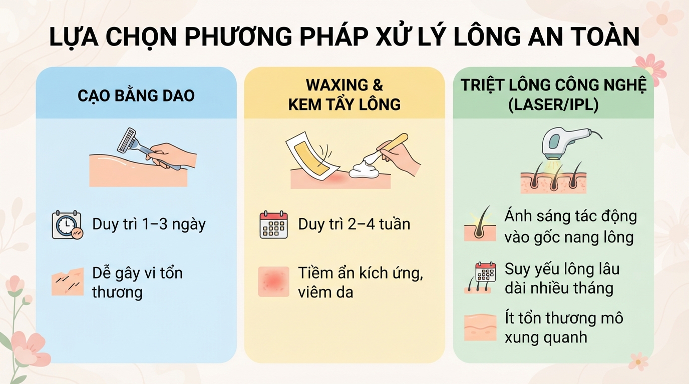 Có nên cạo lông vùng kín không? Lợi ích, rủi ro và cách thực hiện an toàn