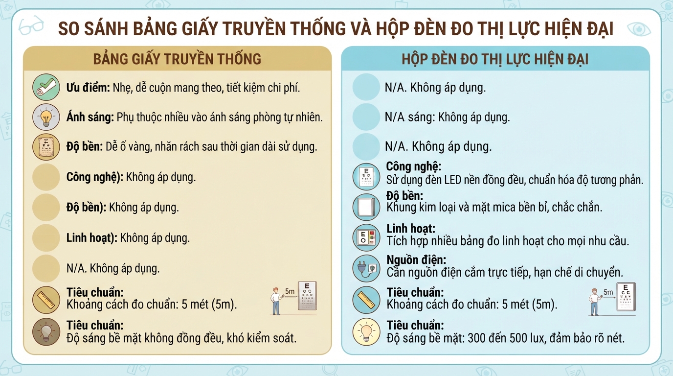Đánh giá thị lực tại nhà: Hướng dẫn sử dụng bảng đo mắt chuẩn y khoa
