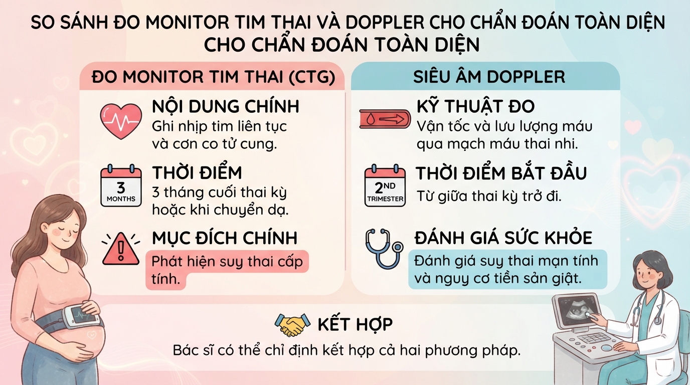 Đo monitor tim thai là gì? Ý nghĩa và khi nào mẹ bầu cần thực hiện