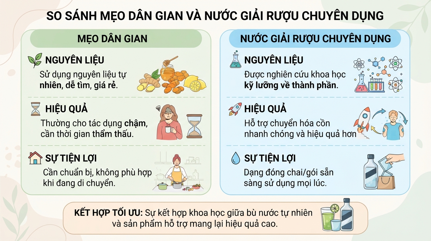 Giải rượu bằng gì? Cách giảm say rượu bia an toàn, hiệu quả