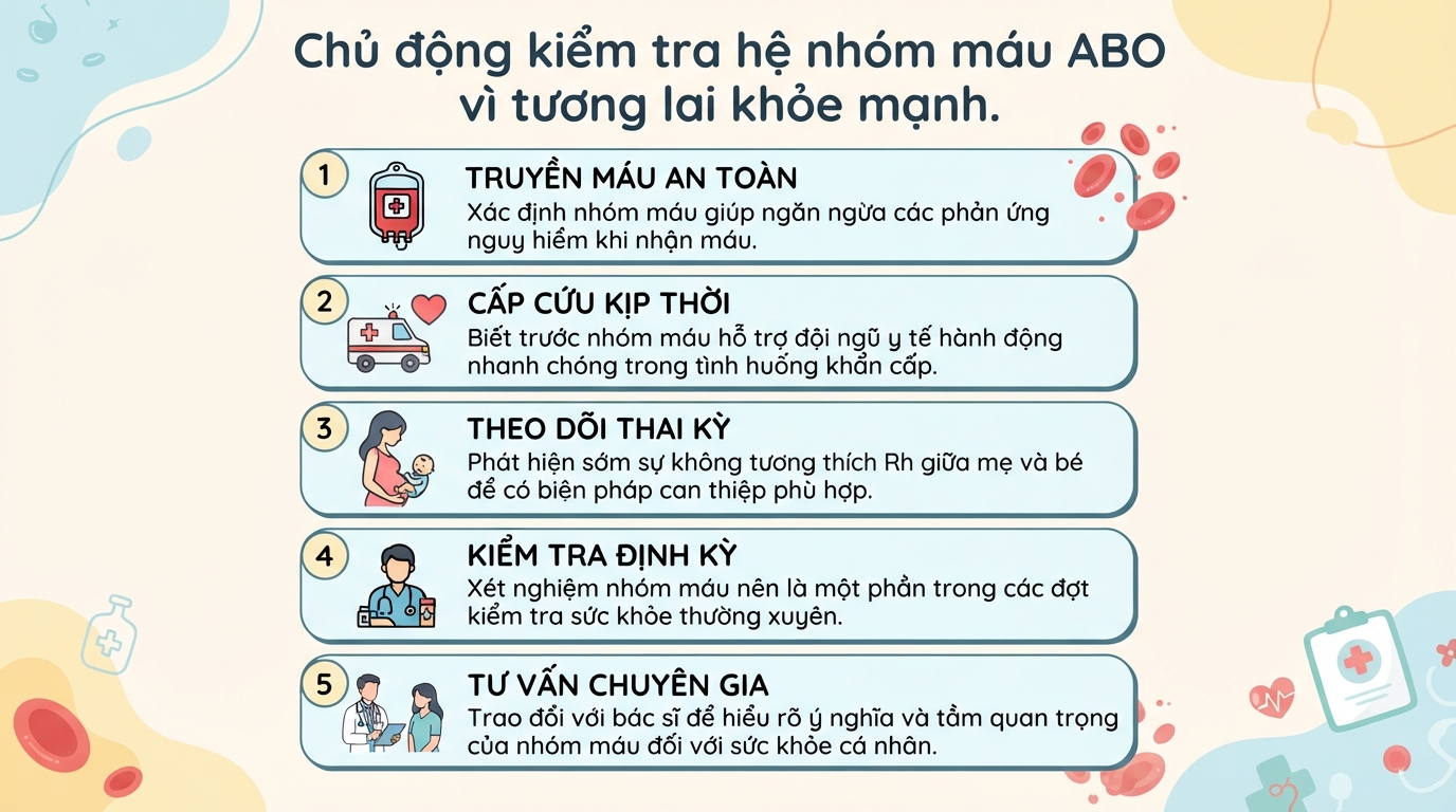 Hệ nhóm máu ABO là gì? Đặc điểm 4 nhóm máu và nguyên tắc truyền máu