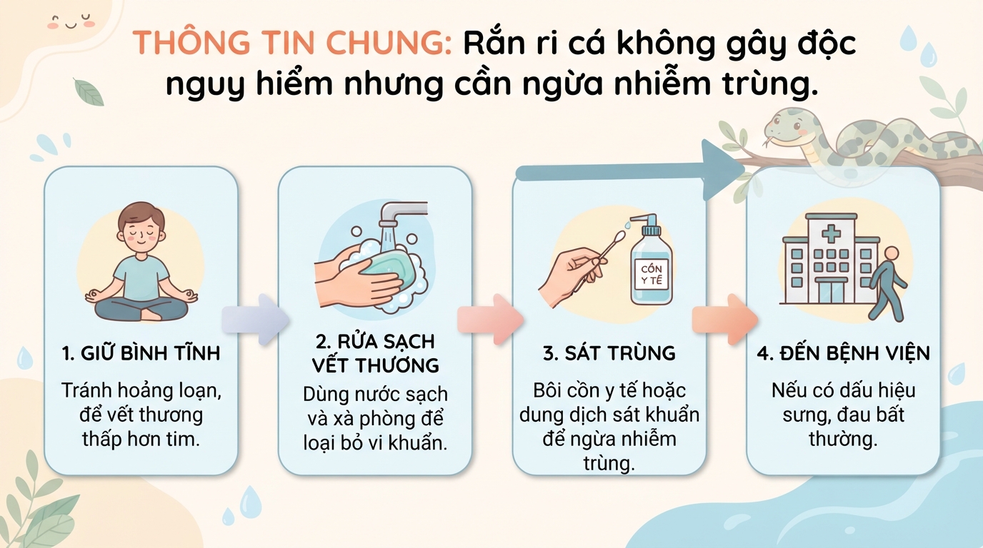 Rắn ri cá có độc không? Đặc điểm nhận dạng và cách xử lý khi gặp