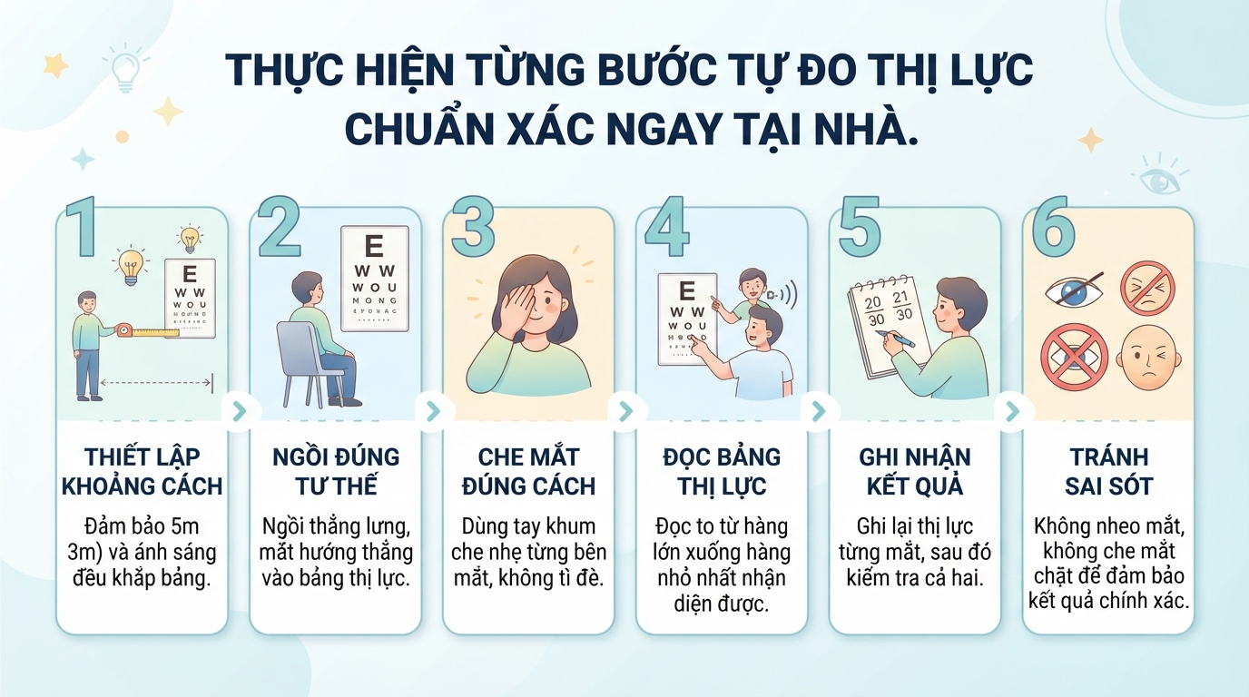 Đánh giá thị lực tại nhà: Hướng dẫn sử dụng bảng đo mắt chuẩn y khoa