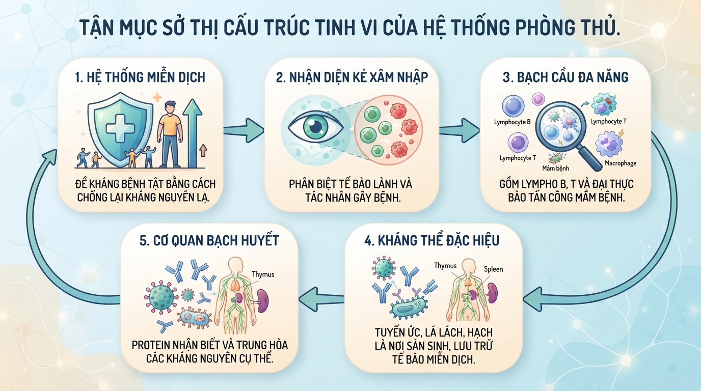 Miễn dịch là gì? Vai trò của hệ miễn dịch và cách tăng sức đề kháng