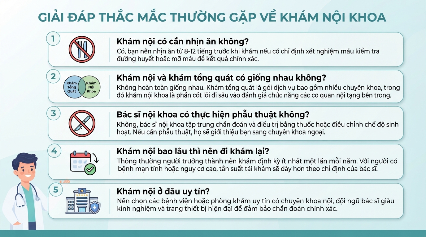 Khám nội là gì? Quy trình và danh mục khám nội khoa cần biết