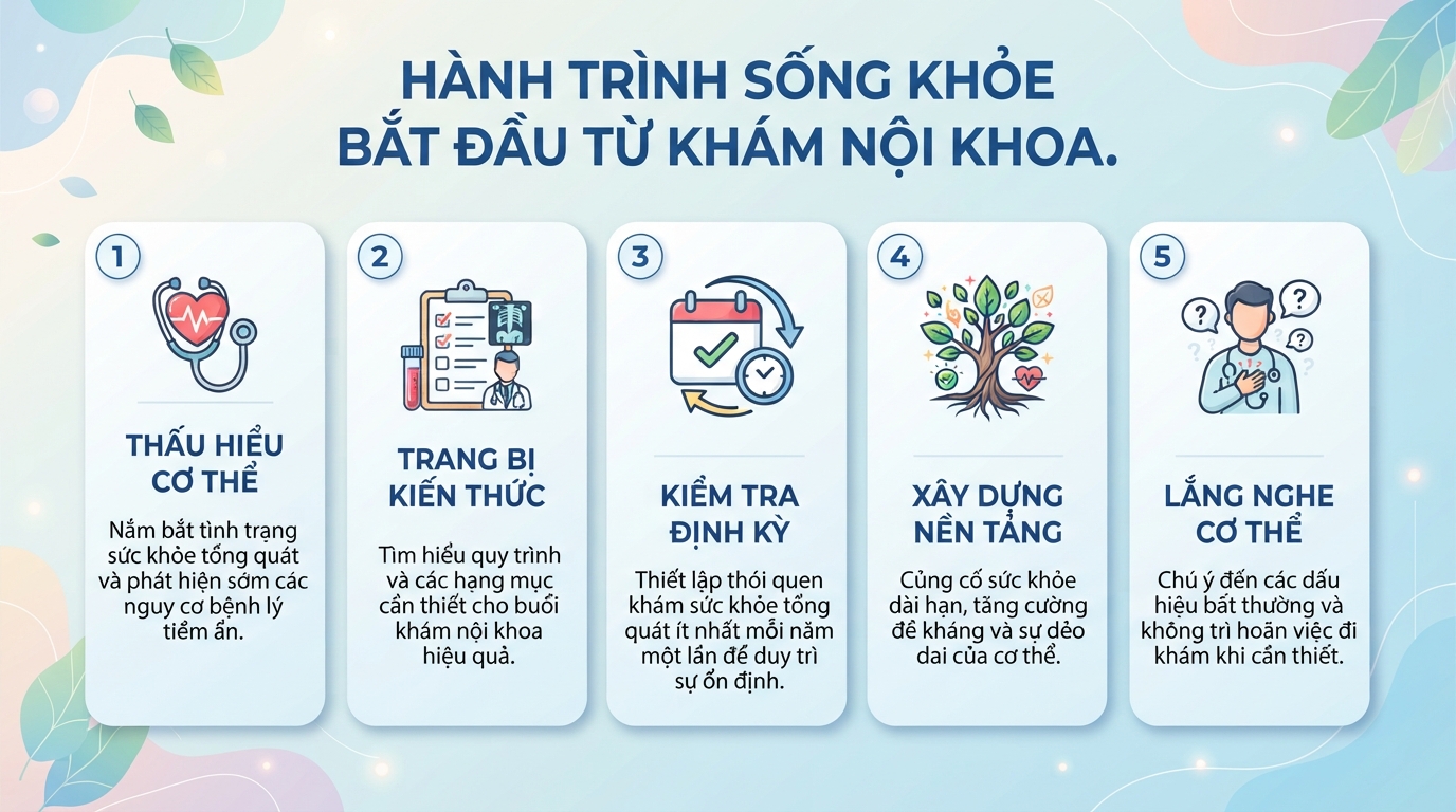 Khám nội là gì? Quy trình và danh mục khám nội khoa cần biết