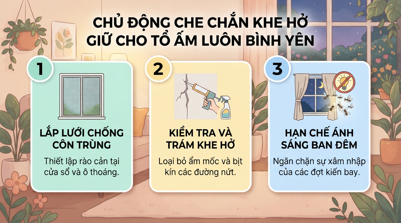 Kiến cánh bay vào nhà: Nguyên nhân, cách xử lý và sơ cứu dị ứng