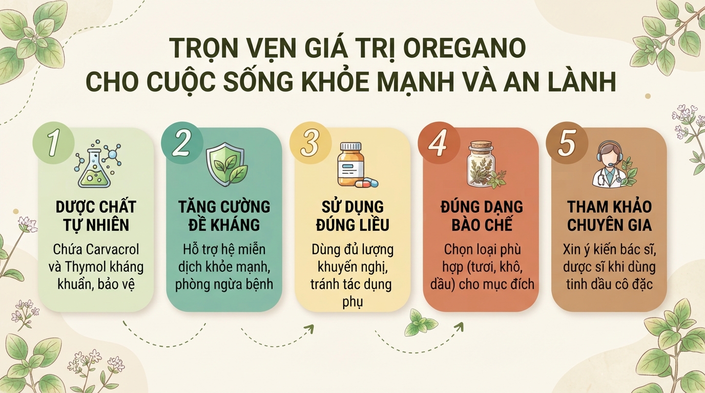 Lá oregano là gì? Tác dụng và cách dùng an toàn cho sức khỏe