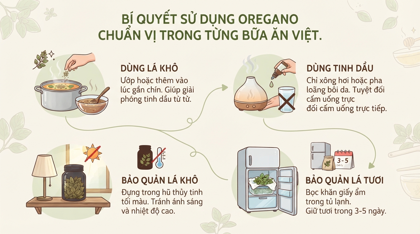 Lá oregano là gì? Tác dụng và cách dùng an toàn cho sức khỏe