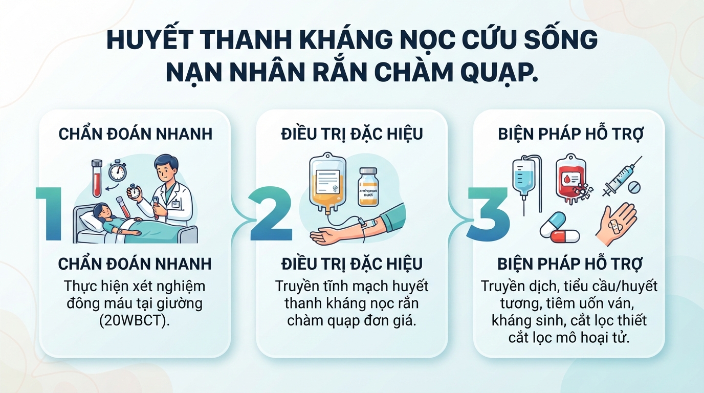 Rắn chàm quạp: Mức độ nguy hiểm, dấu hiệu và cách sơ cứu