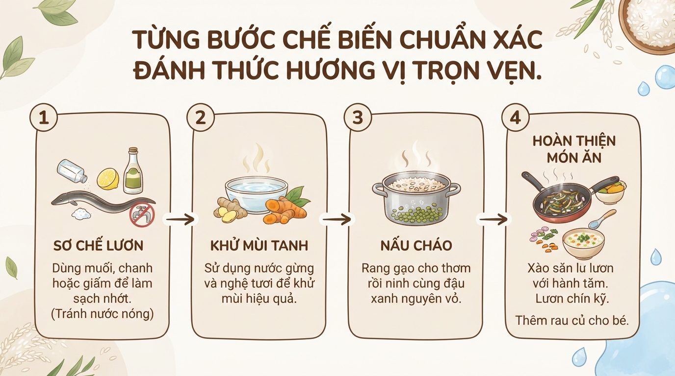 Cháo lươn dinh dưỡng: công dụng, cách nấu và lưu ý khi ăn