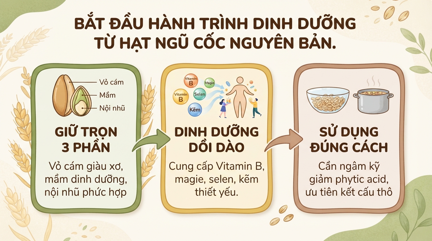 Các loại hạt ngũ cốc dinh dưỡng: 5 nhóm hạt tốt cho sức khỏe