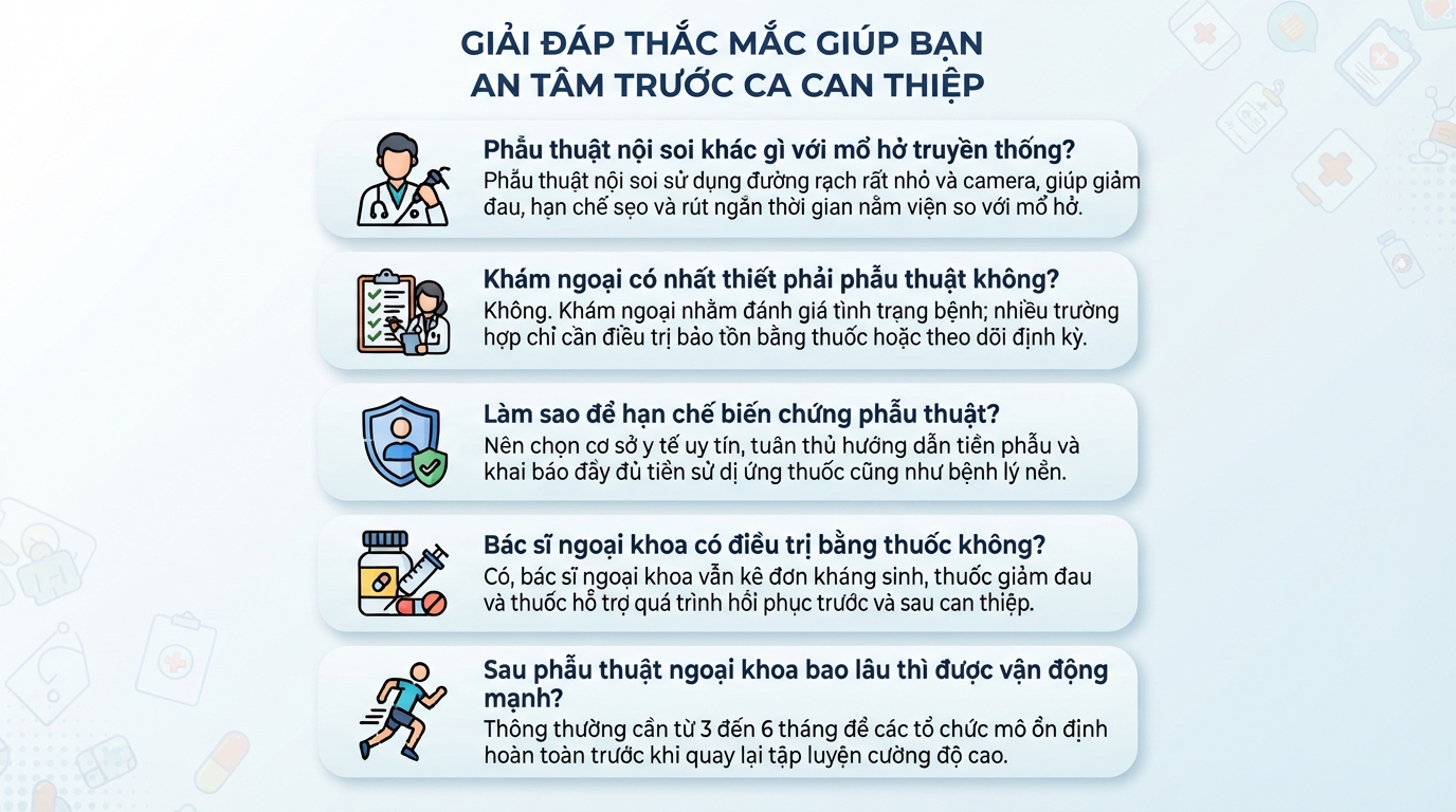 Ngoại khoa là gì? Vai trò, phân loại và khi nào cần thăm khám