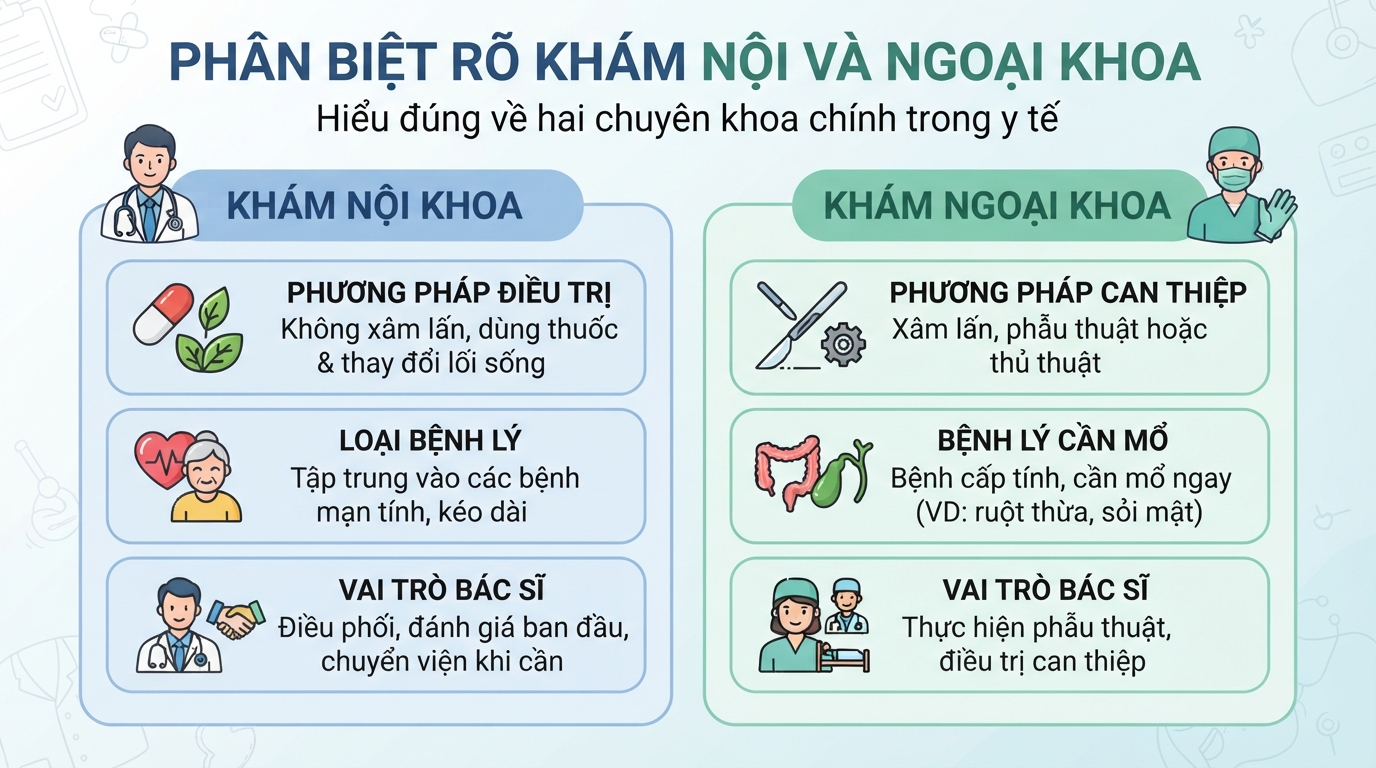 Khám nội là gì? Quy trình và danh mục khám nội khoa cần biết