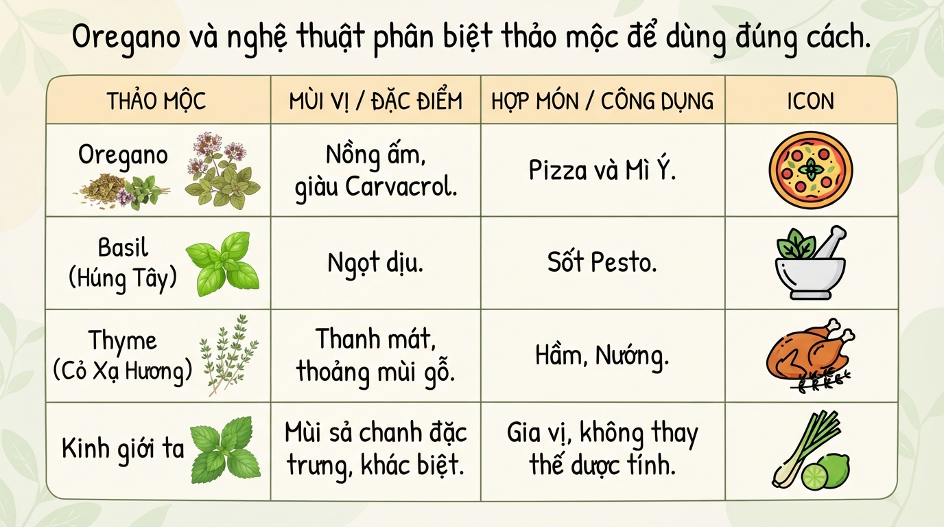 Lá oregano là gì? Tác dụng và cách dùng an toàn cho sức khỏe