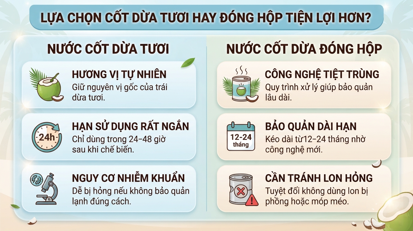 Nước cốt dừa bao nhiêu calo? Giá trị dinh dưỡng và lưu ý khi dùng