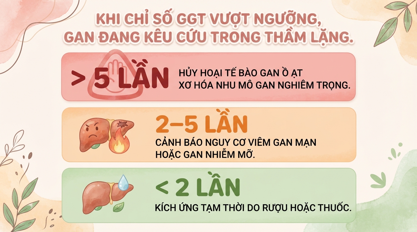 Chỉ số GGT bao nhiêu là nguy hiểm? Ý nghĩa và khi nào cần đi khám