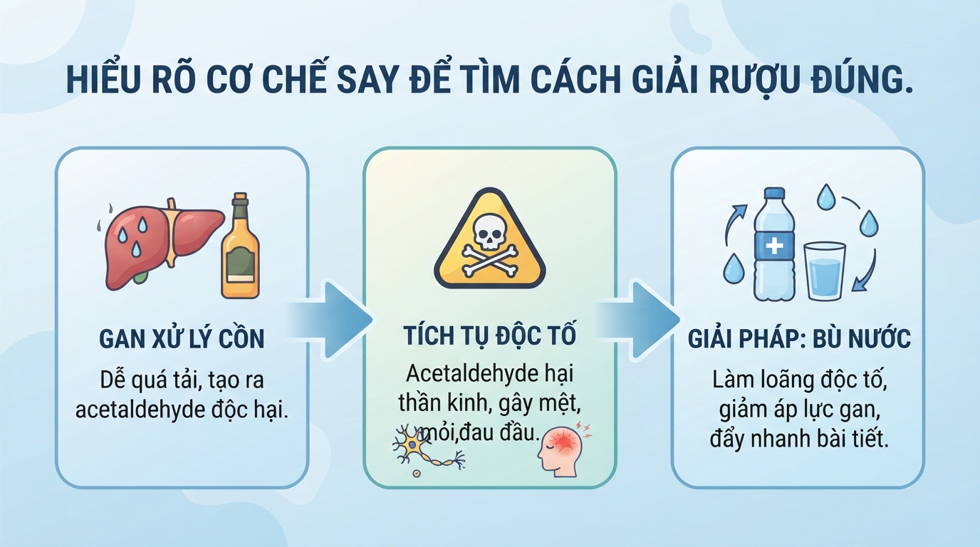 Giải rượu bằng gì? Cách giảm say rượu bia an toàn, hiệu quả