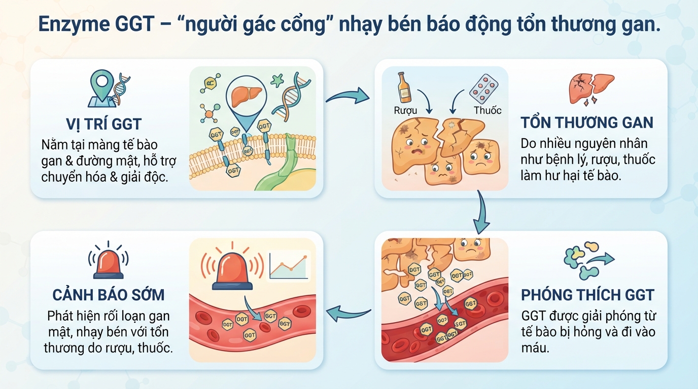 Chỉ số GGT bao nhiêu là nguy hiểm? Ý nghĩa và khi nào cần đi khám
