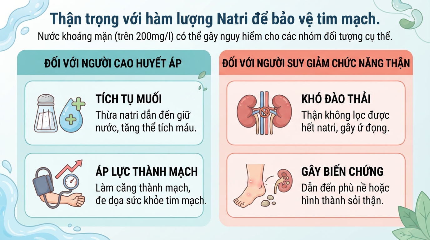 Uống nước khoáng có tốt không? Lợi ích và lưu ý khi sử dụng