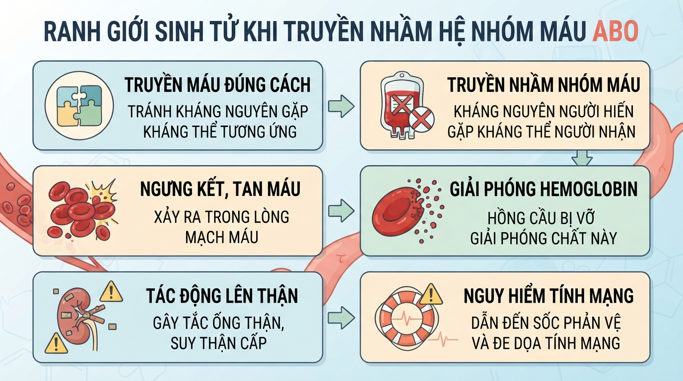Hệ nhóm máu ABO là gì? Đặc điểm 4 nhóm máu và nguyên tắc truyền máu