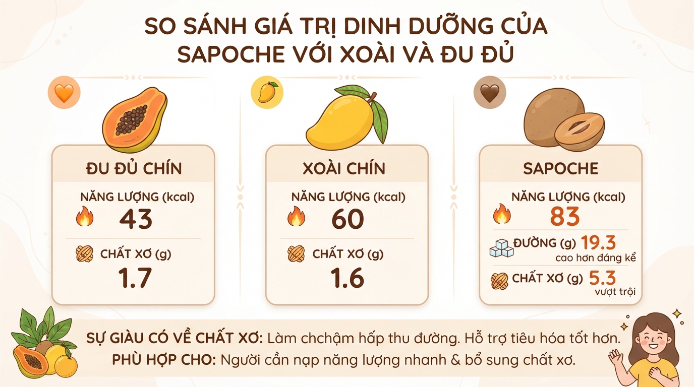 Trái sapoche có tác dụng gì? 6 lợi ích và lưu ý khi ăn