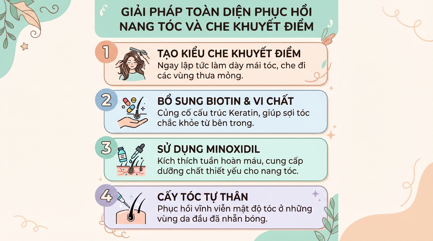 Trán chữ M: Cách phân biệt với hói đầu và hướng khắc phục