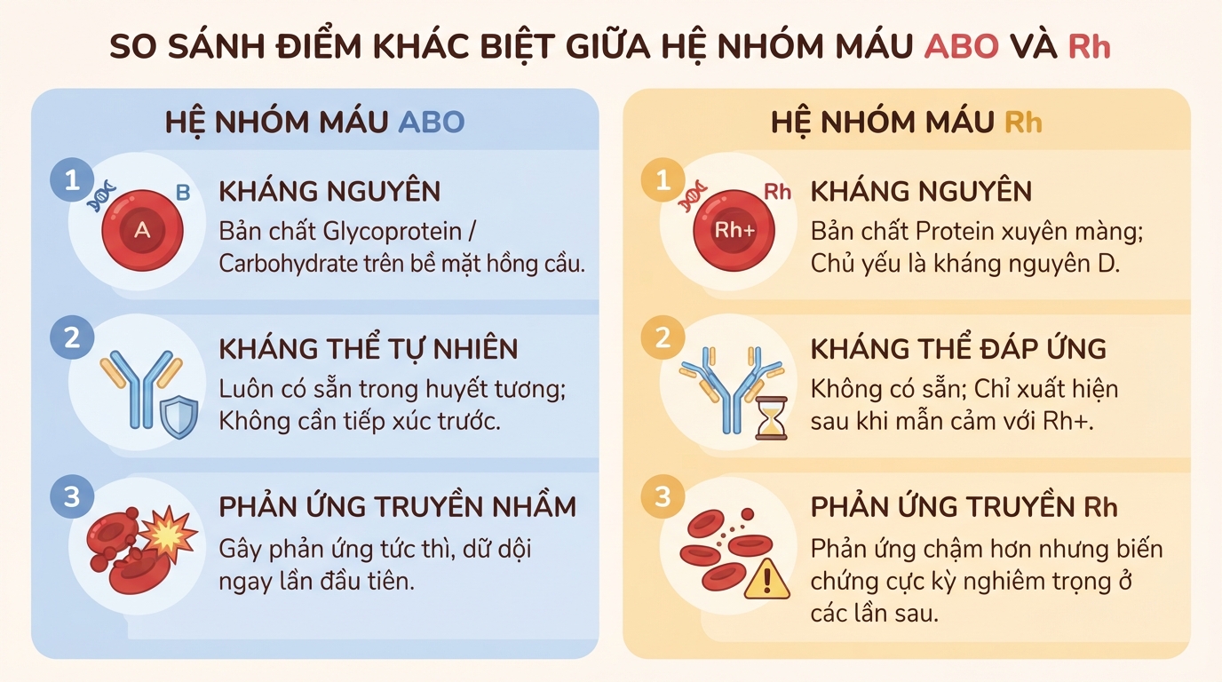 Hệ nhóm máu ABO là gì? Đặc điểm 4 nhóm máu và nguyên tắc truyền máu