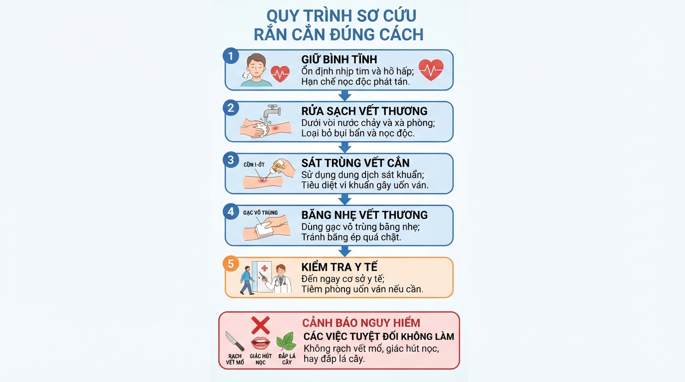 Quy trình rửa sạch bằng xà phòng và sát khuẩn giúp ngăn ngừa uốn ván.