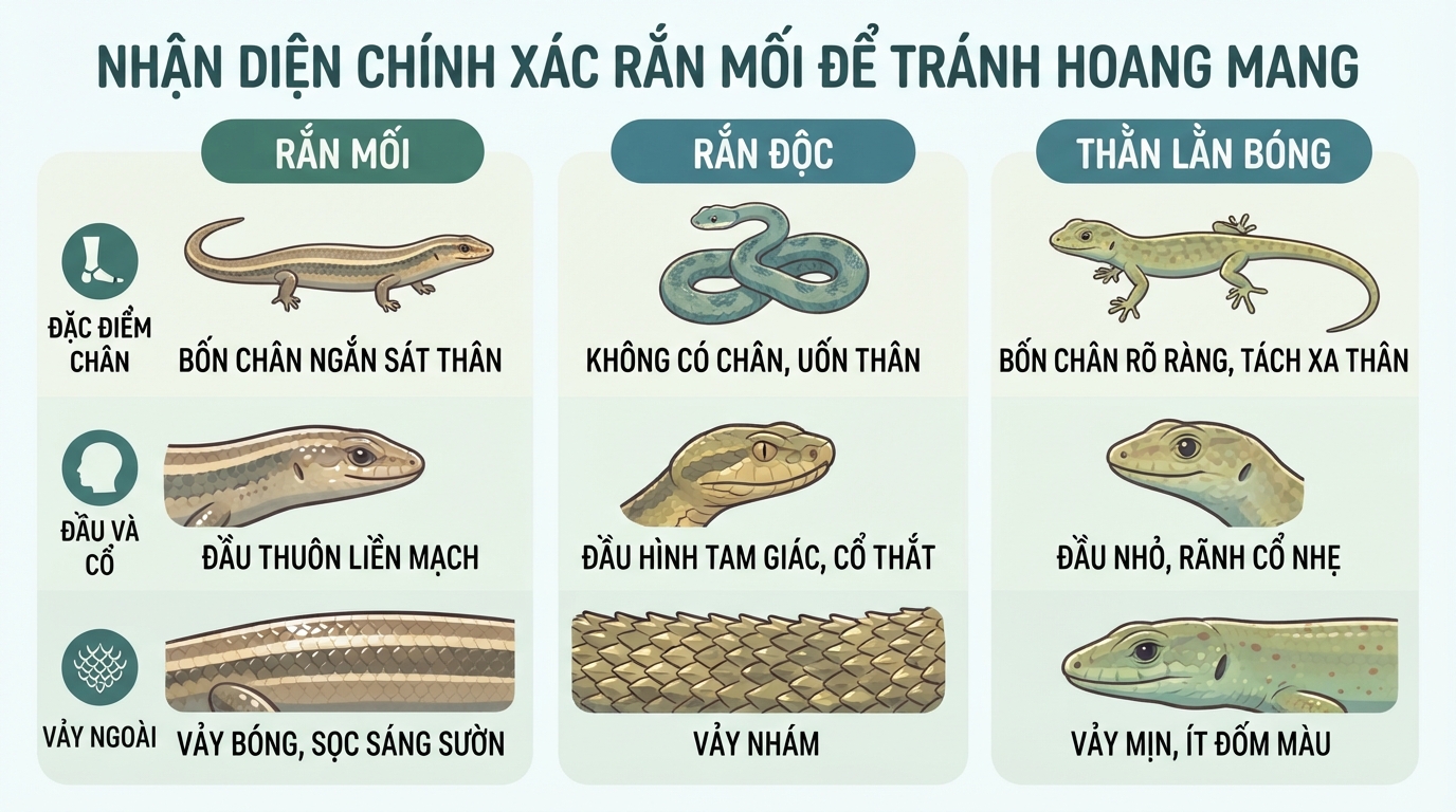 Rắn mối có độc không? Cách nhận biết và xử lý khi bị cắn