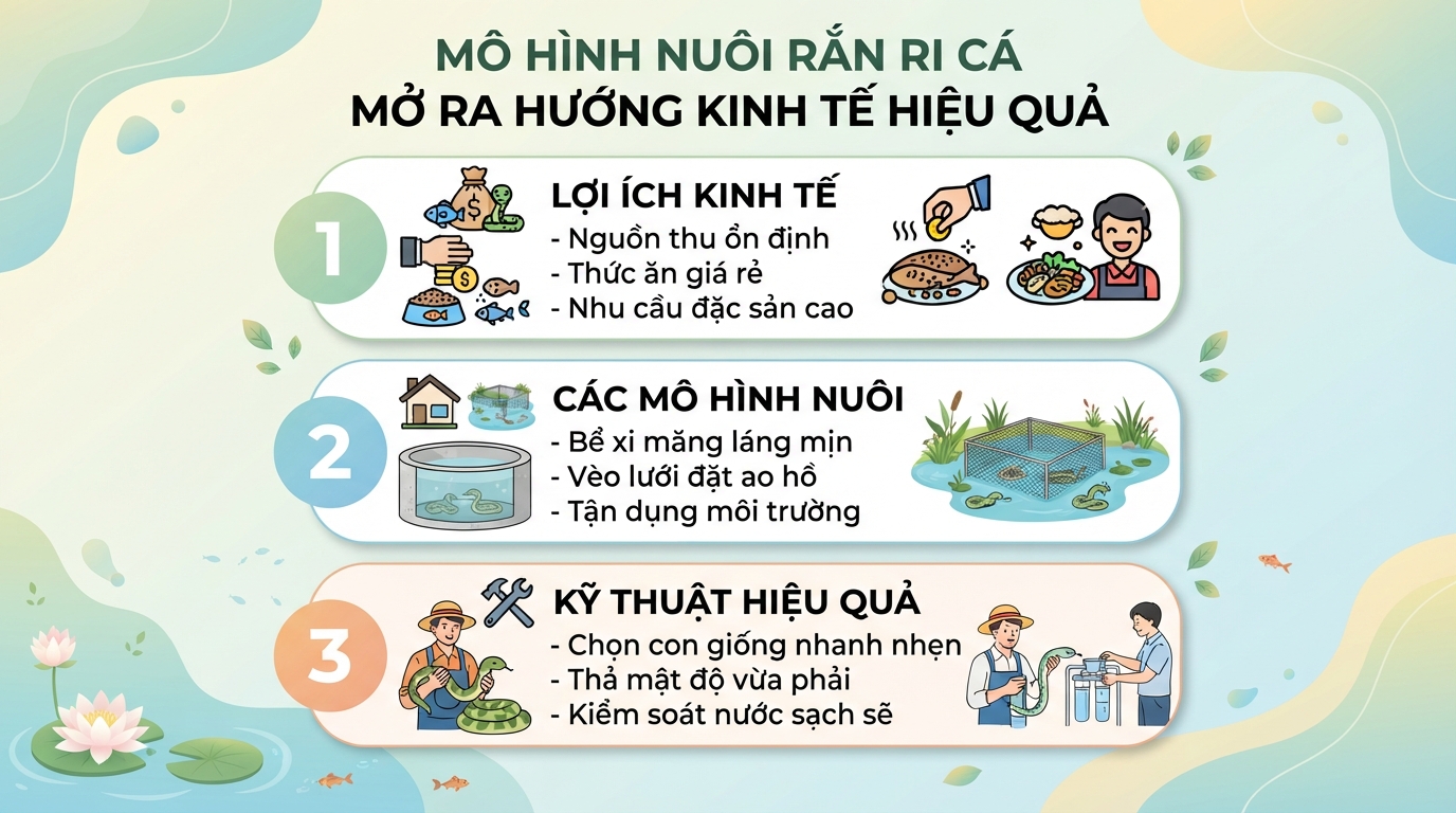Rắn ri cá có độc không? Đặc điểm nhận dạng và cách xử lý khi gặp