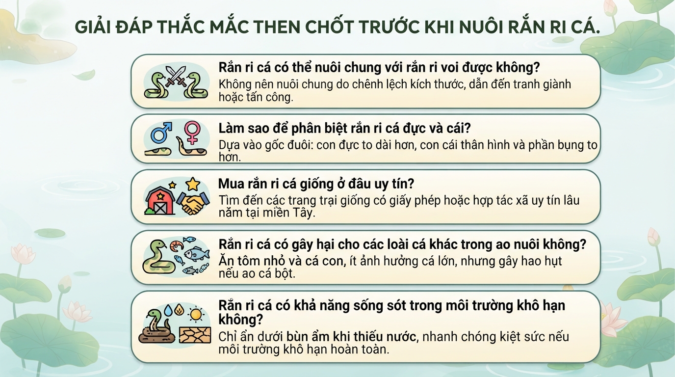 Rắn ri cá có độc không? Đặc điểm nhận dạng và cách xử lý khi gặp