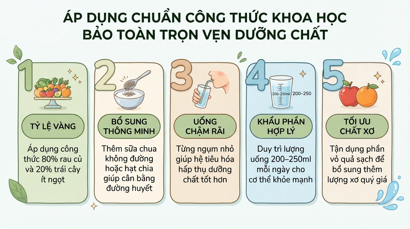 Sinh tố là gì? Uống đúng cách để khỏe mạnh và kiểm soát cân nặng hiệu quả