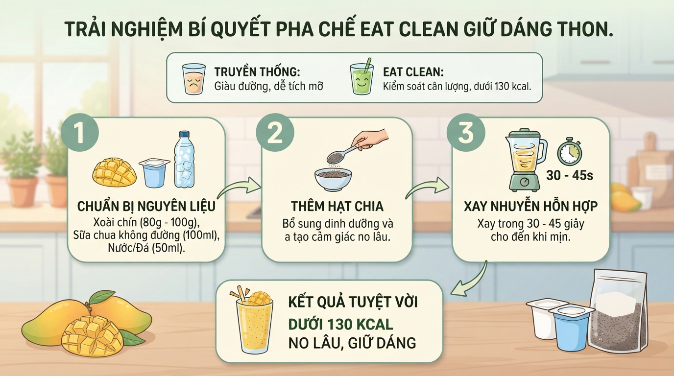 Sinh tố xoài bao nhiêu calo? Lợi ích và cách uống không tăng cân