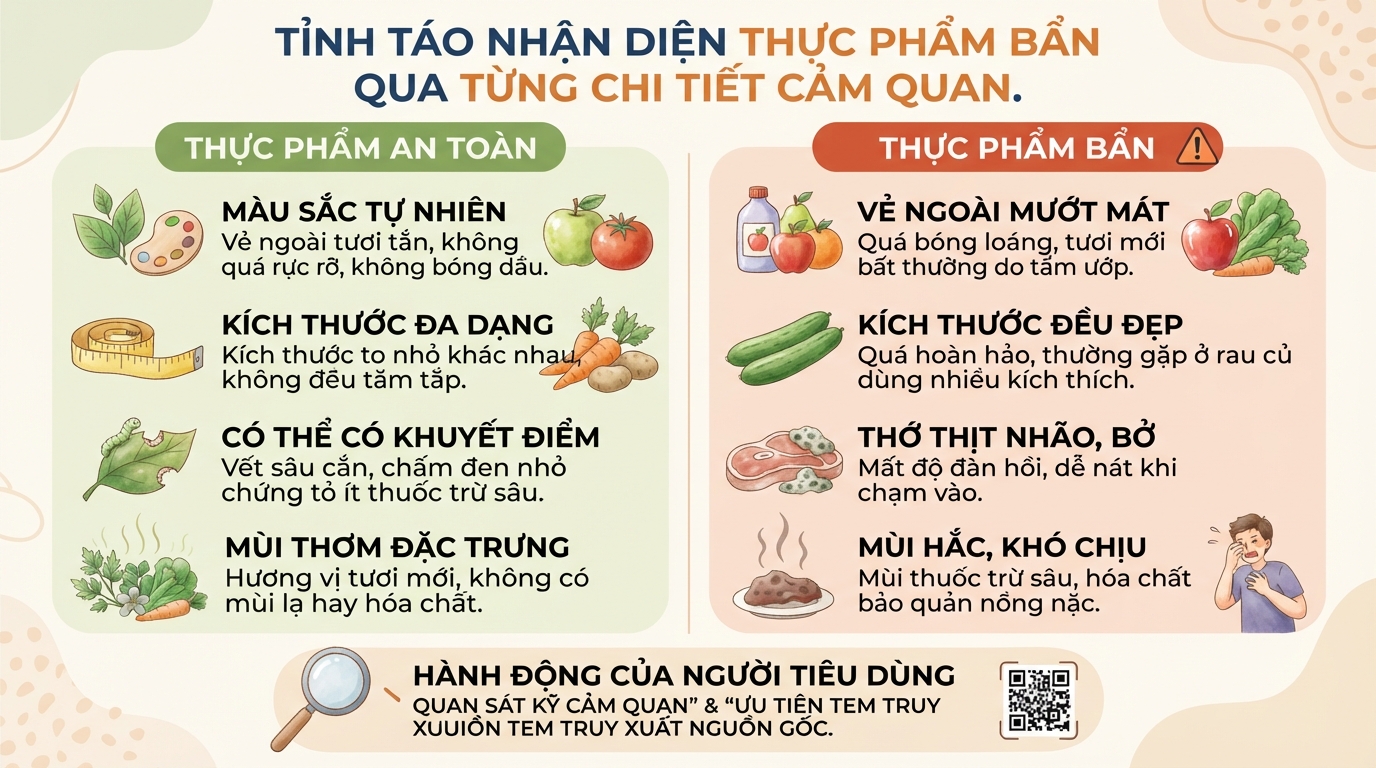 Thực phẩm bẩn là gì? Tác hại và cách nhận biết thực phẩm an toàn