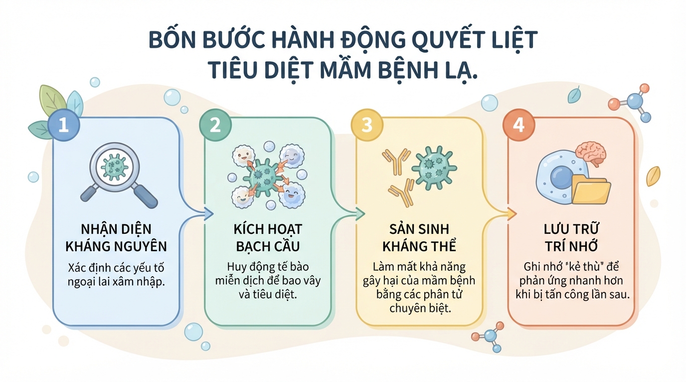 Miễn dịch là gì? Vai trò của hệ miễn dịch và cách tăng sức đề kháng