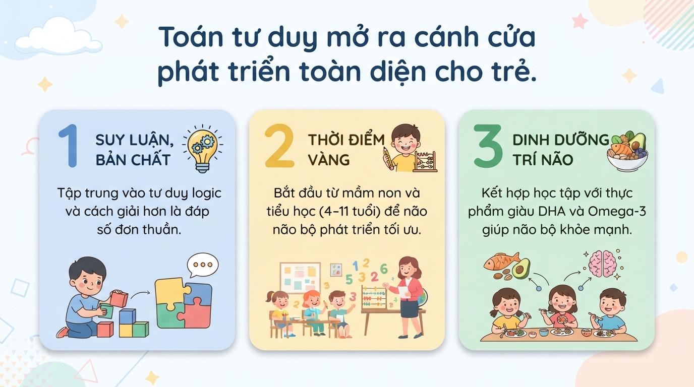 Toán tư duy là gì? Lợi ích và cách rèn luyện cho bé