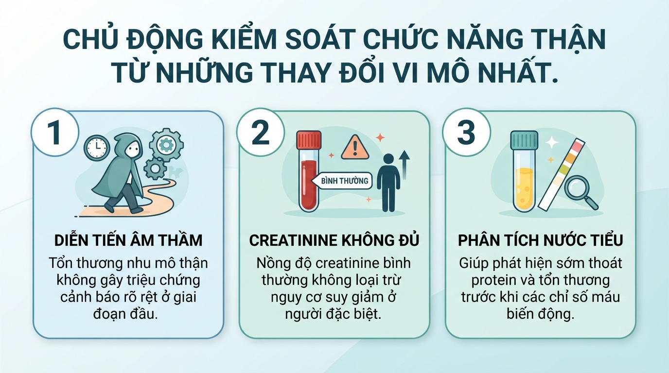Xét nghiệm chức năng thận: Ý nghĩa chỉ số và khi nào cần làm