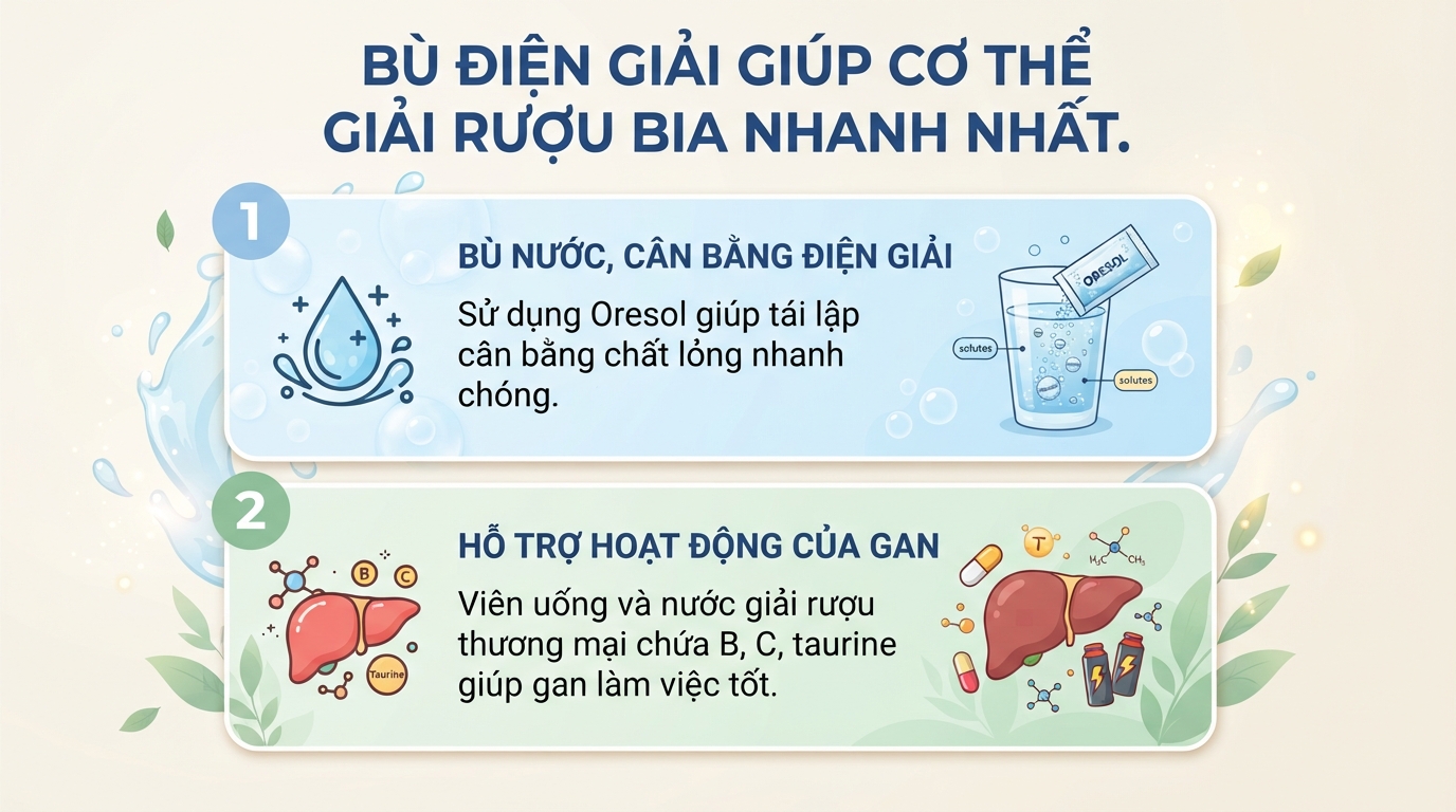 Giải rượu bằng gì? Cách giảm say rượu bia an toàn, hiệu quả