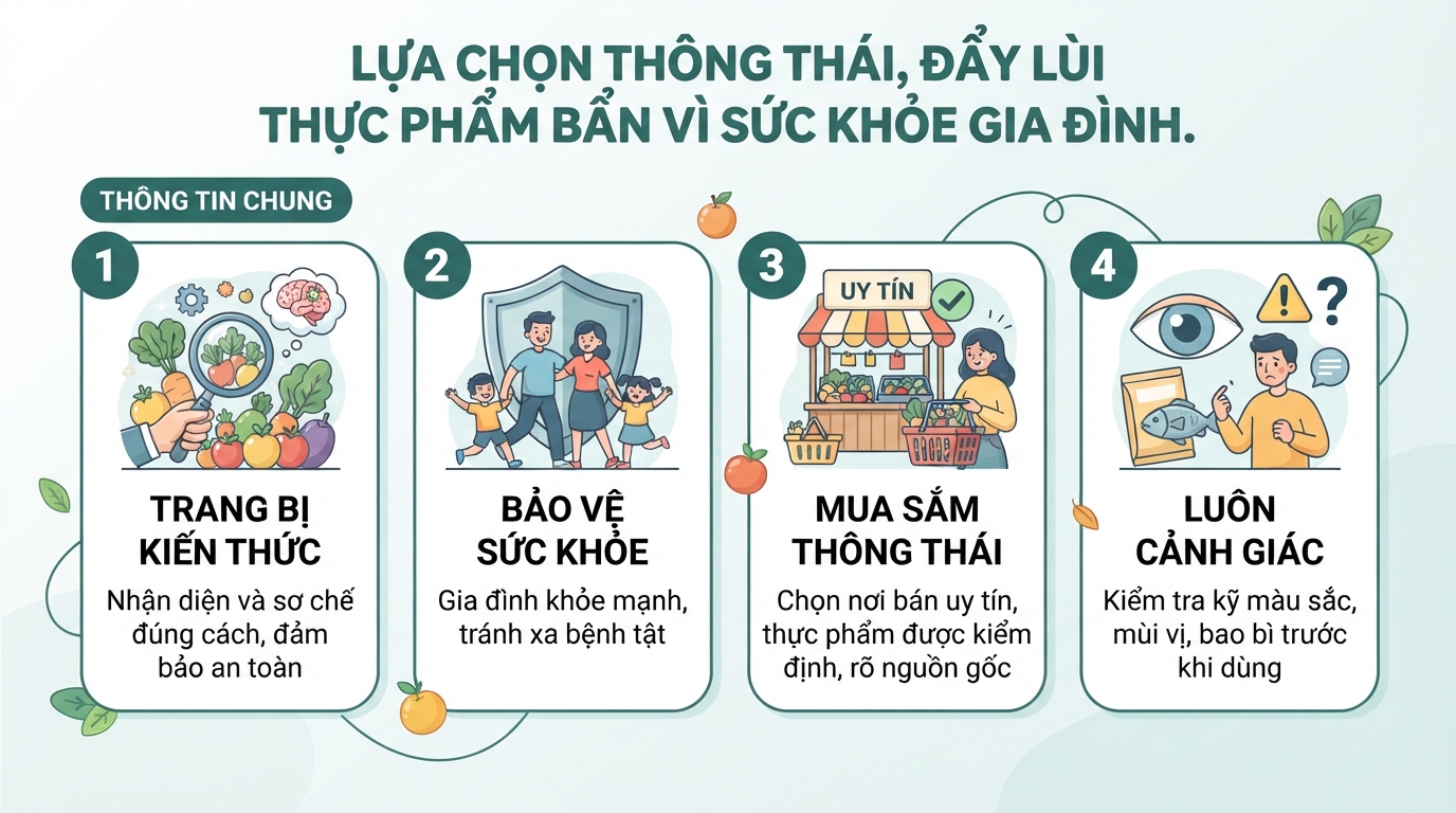 Thực phẩm bẩn là gì? Tác hại và cách nhận biết thực phẩm an toàn