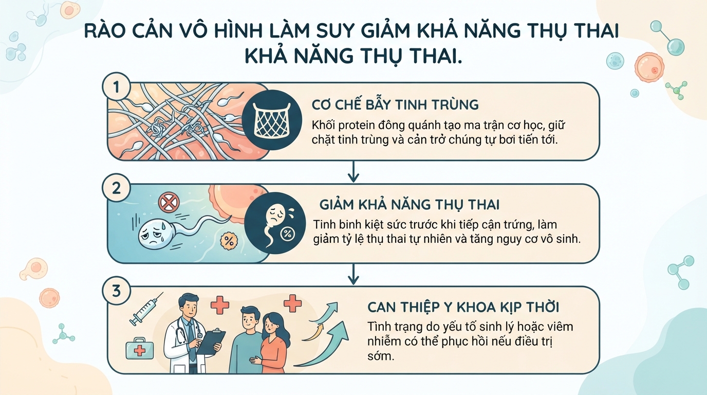 Tinh dịch vón cục như thạch là gì? Dấu hiệu và khi nào cần đi khám