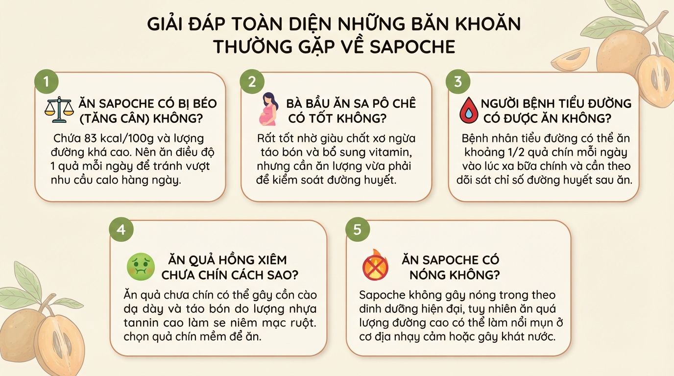 Trái sapoche có tác dụng gì? 6 lợi ích và lưu ý khi ăn